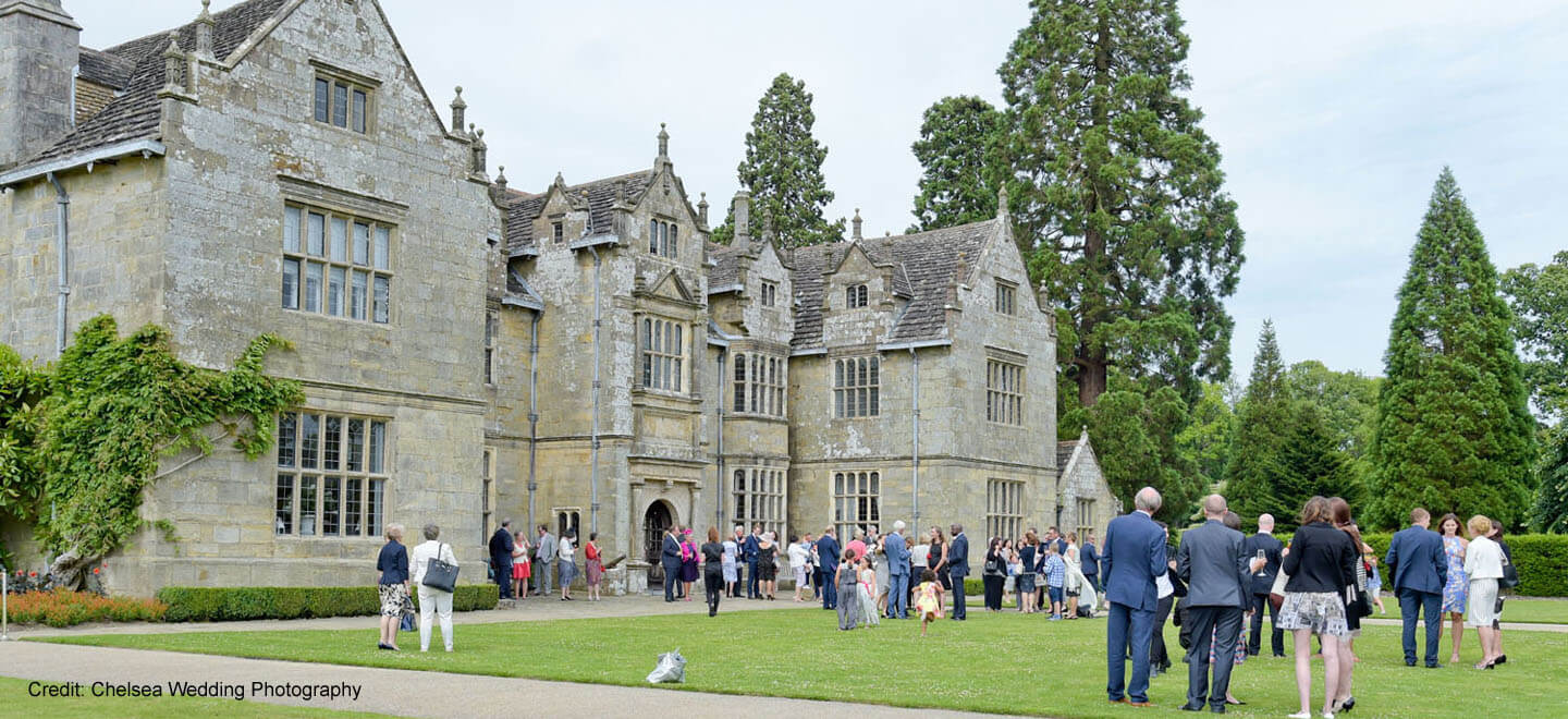 Guests at Wakehurst a gay wedding venue West Sussex image copyright Chelsea Wedding Photography via The Gay Wedding Guide 9