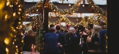 Guests Mingle At Century Club Wedding Venue London Gay Wedding Guide 9 380X174