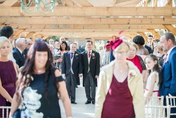 Guy And Mark Walk Up The Aisle At Their Gay Wedding Barn Wedding Venue Gaynes Park Image Copyright Steve Hobart Photography Via The Gay Wedding Guide 1 5 344X230