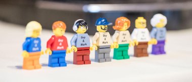 Guy And Marks Personalised Lego Figures At Their Gay Wedding Gaynes Park Essex Barn Wedding Venue Image Copyright Steve Hobart Photography Via The Gay Wedding Guide 1 5 380X163
