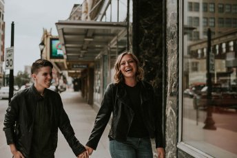 Hand In Hand Jackie And Beth Lesbian Engagement Photography By Tawny Ballard Photography Via The Gay Wedding Guide 1 4 344X230