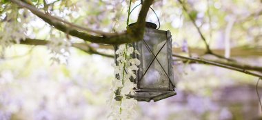 Hanging Lantern At Tythe Barn Wedding Venue Oxfordshire Via The Gay Wedding Guide 9 380X174