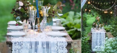 Hayne Barn Lace Table Decoration Wedding Venue Devon Gay Wedding Guide 9 380X174