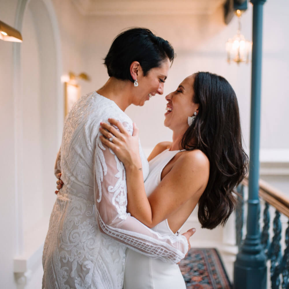 Instagram Suria and Paige lesbian wedding The Grand Brighton image by In Between Days 1 5