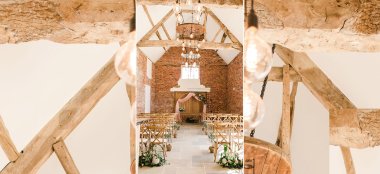 Internal View Of Barn At Norton Grounds Barn Wedding Venue Glouchestershire Gay Wedding Guide 9 380X174
