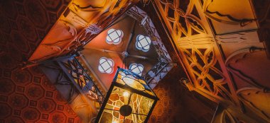 Intricate Ceiling Relief At Gothic Wedding Venue Strawberry Hill House Via Gay Wedding Guide Image By Owen Billcliffe Photography 9 380X174