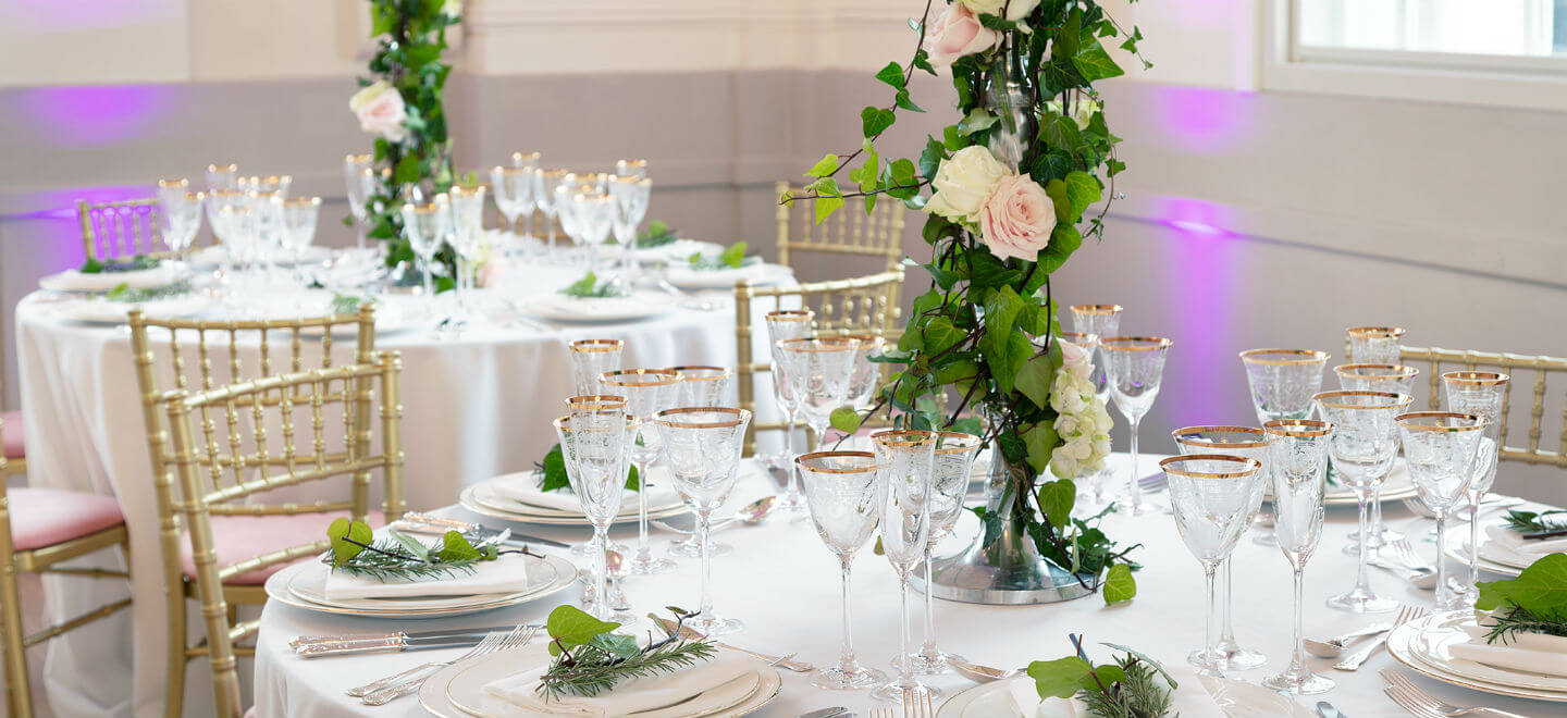 Ivy table setting 2 at St Albans unique Wedding venue St Albans Museum gay wedding guide 9