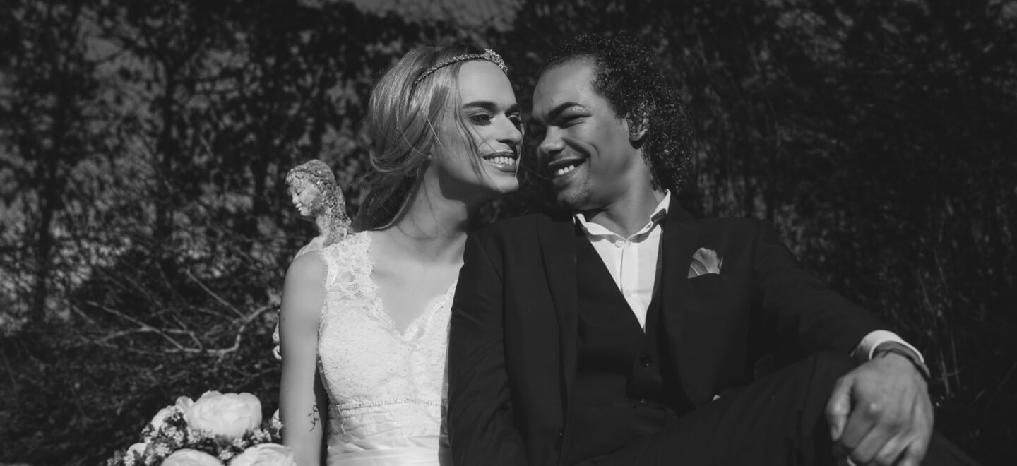Jess Mark cuddle Transgender wedding styled shoot gay wedding guide 8