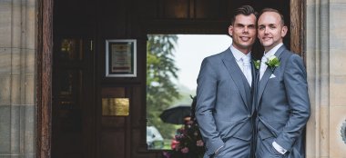John Paul Gay Grooms Image By Chris Freer Images Gay Wedding Guide 6 380X174
