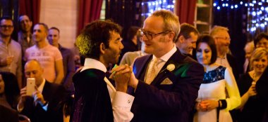Julian Raoul At Temple Of Peace Cardif Wedding Venue Unique Via The Gay Wedding Guide 9 380X174