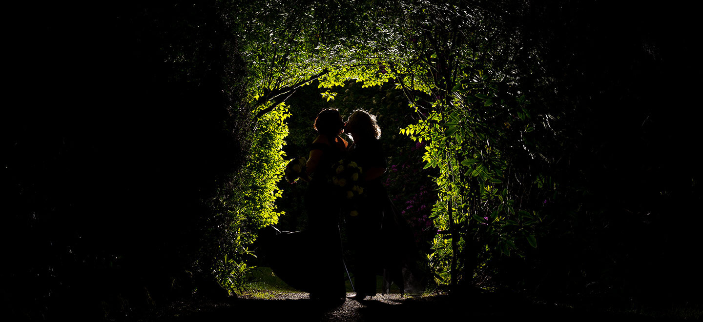 Karen Elena silhouette lesbian wedding photography Lake District wedding photographer Chris Freer Images Gay wedding Guide 6