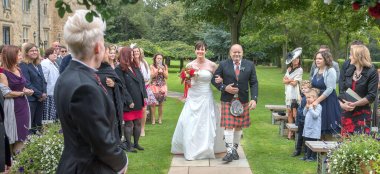 Kat And Ali On Wedding Aisle At Their Lesbian Wedding Photographer This World Wedding Photography Via Gay Wedding Guide 6 380X174