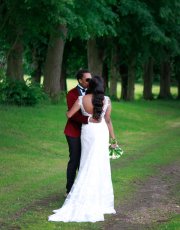 Kissing Beneath Trees Allison And Naomi Lesbian Wedding Copyright Hazel Buckley Photography Via The Gay Wedding Guide 3 5 180X230