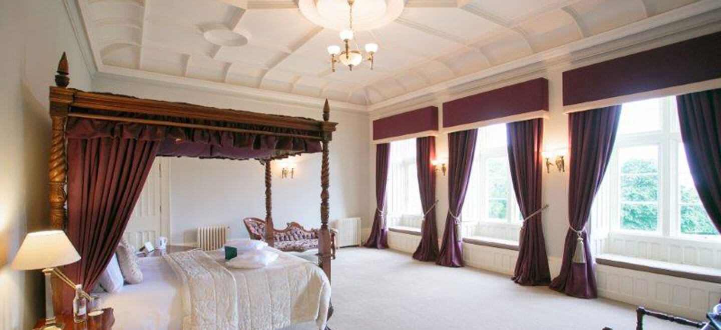 Lady Hood bedroom of St Audries Park a country house wedding venue in Somerset via the Gay Wedding Guide 9