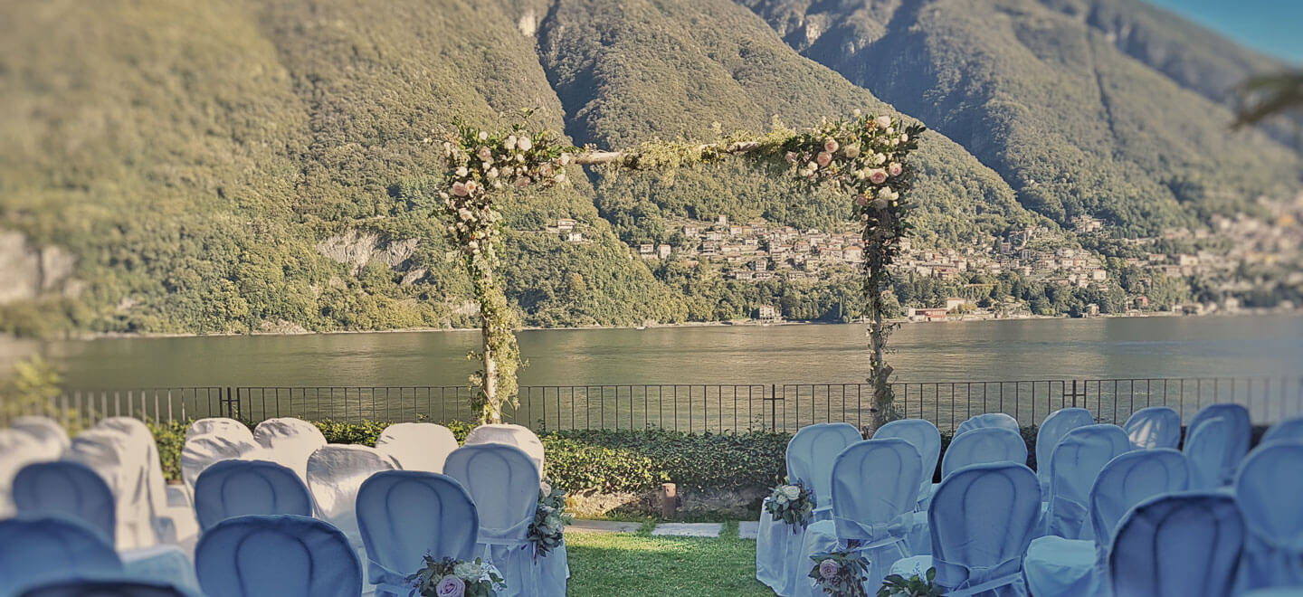 Lake Como wedding venue outdoor arbour Relais Villa Vittoria luxury destination wedding venue Italy lgbt wedding packages via the Gay Wedding Guide 9