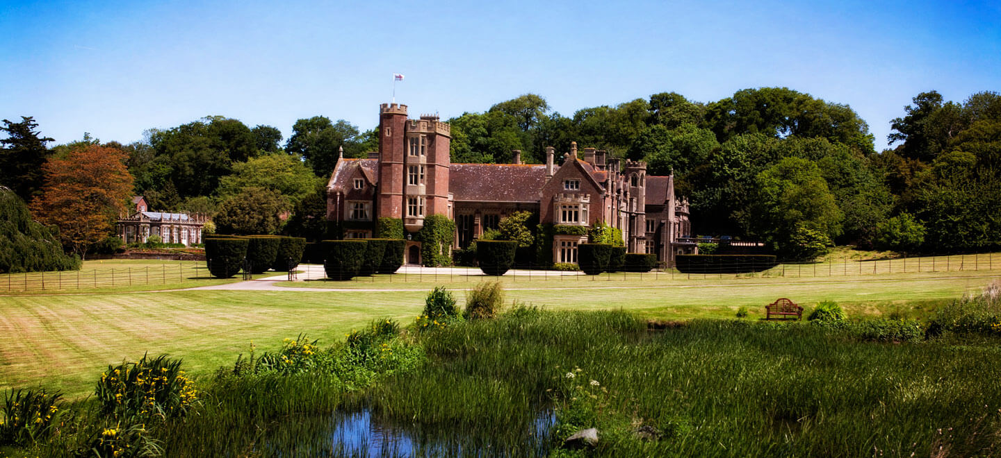 Lake at St Audries Park a country house wedding venue in Somerset via the Gay Wedding Guide 9