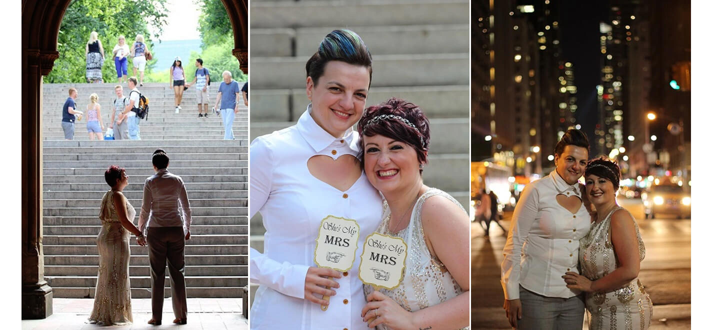 Laura and Louise wed in central park wedding via the gay wedding guide 3 5