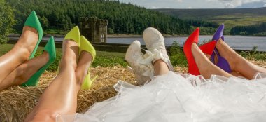 Lesbian Wedding Shoes Image By Tony Hall Gay Wedding Photographer Yorkshire 6 380X174