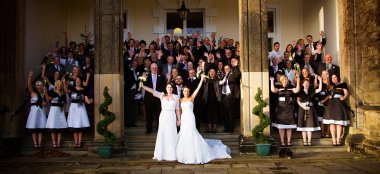 Lesbian Bridal Party Photograph By Paul Walker Photographer Gay Wedding Guide 6 380X174