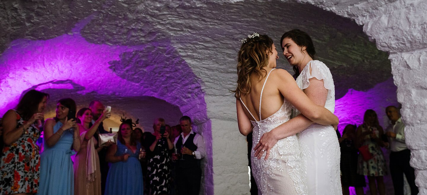 Lesbian brides at Kingston Estate Country House Wedding Venue Devon Gay Wedding Guide 9