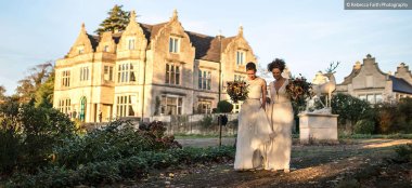 Lesbian Brides At Old Diwn Manor Country House Wedding Venue Bristol Gay Wedding Guide 9 380X174