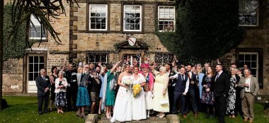 Lesbian Wedding At Mosborough Hall Sheffield Wedding Venue Yorkshire Gay Wedding Guide 9 380X174
