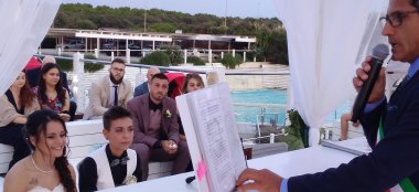Lesbian Wedding Ceremony Performed By Gay Wedding Celebrant Italy Tonigar Ceremony By Antonino Via Gay Wedding Guide 6 380X174
