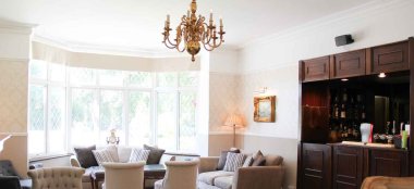 Lounge At Llechwen Hall Hotel And Garden A Country House Wedding Venue Glamorgan Gay Wedding Guide 9 380X174