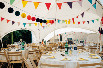 Marquee Interior At Anna Steph Lesbian Wedding Ideas Image By Marianne Chua Ltd Via The Gay Wedding Guide 2 5 348X230