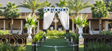 Matt And Nick Gay Barbie Wedding Aisle Ribbon By Leland Gebhardt Photography Via Gay Wedding Guide 2 5 380X174