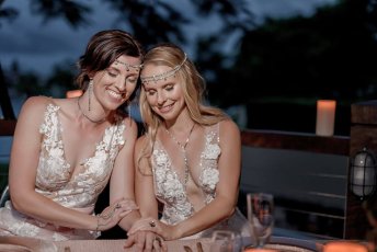Megan Fiona Lesbian Wedding Australia Shoot Via The Gay Wedding Guide 8 344X230