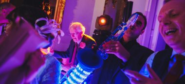Music At Unique Wedding Venue Strawberry Hill House Via Gay Wedding Guide Image By Owen Billcliffe Photography 9 380X174