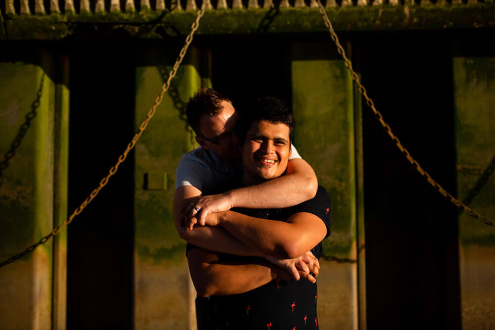 Neill Iggy Gay Engagement shoot on London Southbank image by Engagement Chapter via Gay Wedding Guide 1 4