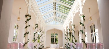 Orangery Interior At St Audries Park A Country House Wedding Venue In Somerset Via The Gay Wedding Guide 9 380X174