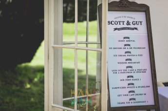 Order Of The Day At Scott And Guys Gay Wedding Image Copyright Hannah Hall Photography Via The Gay Wedding Guide 3 5 345X229