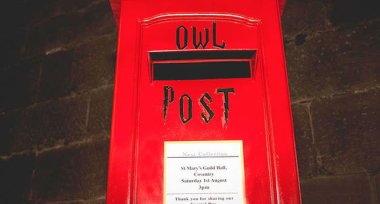 Owl Post Box At Harry Potter Theme Wedding Shot By Ragdoll Photography Via The Gay Wedding Guide 3 5 380X204