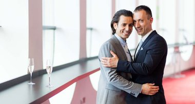 Paul And Francesco At Rep Birmingham Gay Wedding Via The Gay Wedding Guide 3 5 380X204