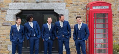 Phone Box And Grooms At Kilminorth Cottages Diy Wedding Venue Cornwall Gay Wedding Guide 9 380X174