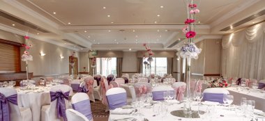Pink Flower Reception At Windmill Village Hotel A Gay Friendly Wedding Hotel Birmingham The Gay Wedding Guide 9 380X174
