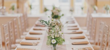 Place Setting At Saddlers Hall City Wedding Venue London Gay Wedding Guide 9 380X174