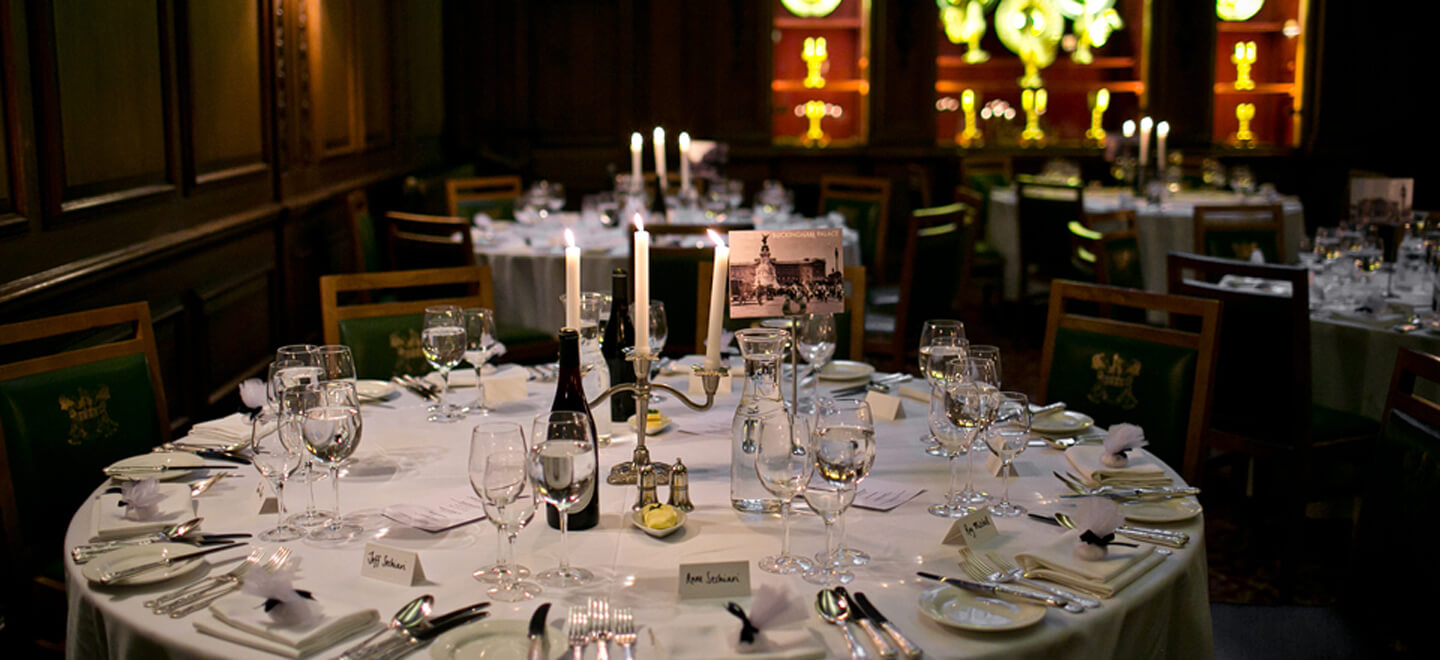 Place setting at Skinners Hall wedding venue central London gay wedding Guide 1 9