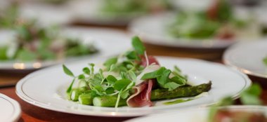 Plate Of Food At Drumtochty Castle Wedding Venue Scotland Via The Gay Wedding Guide 9 380X174