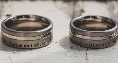 Rachel And Michelle Wedding Rings Lesbian Wedding Shot By Ragdoll Photography Via The Gay Wedding Guide1 3 5 380X204