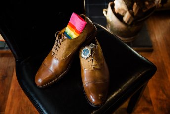 Rainbow Socks At Danny And Andy Real Gay Wedding Image Copyright Dk Ashton Photography Via Gay Wedding Guide 2 5 344X230