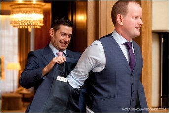 Real Gay Wedding Matt And Dan Dressing Reiss Suit Gay Wedding Photographer Paola De Paola Copyright Paola De Paola 3 5 343X230