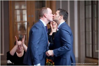 Real Gay Wedding Matt And Dan Kiss Gay Wedding Photographer Paola De Paola Copyright Paola De Paola 3 5 343X230