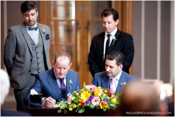 Real Gay Wedding Matt And Dan Signing Register Gay Wedding Photographer Paola De Paola Copyright Paola De Paola 3 344X230