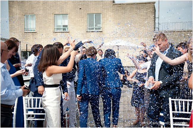 Real gay weddings confetti for Alex and Audrey lesbian wedding photographer Paola De Paola copyright Paola de Paola 3 5
