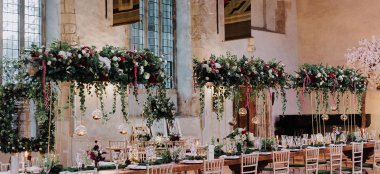Reception Dining At Country House Wedding Venue Devon Gay Wedding Guide Image Bymimosa Photography 9 380X174