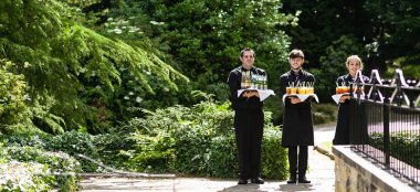 Reception Drinks At Whirlowbrook Hall Sheffield Country House Wedding Venue Yorkshire Gay Wedding Guide 9 380X174